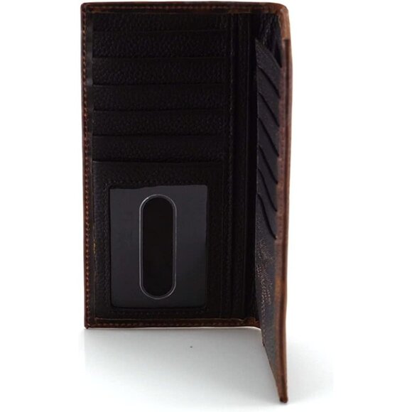 Men's Rodeo Wallet with Distressed USA Flag and Shield Logo - Picture 7 of 7